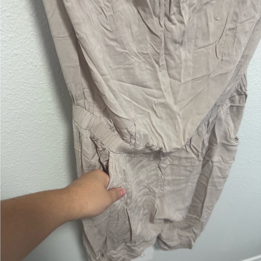 Moon Collection Light Beige Studded Romper Size Small - Picture 3 of 5